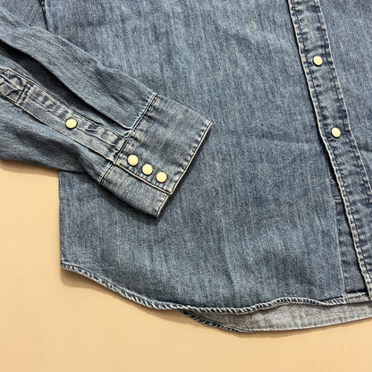 XL 1990s Denim Polo Ralph Lauren Hunters Button Shirt