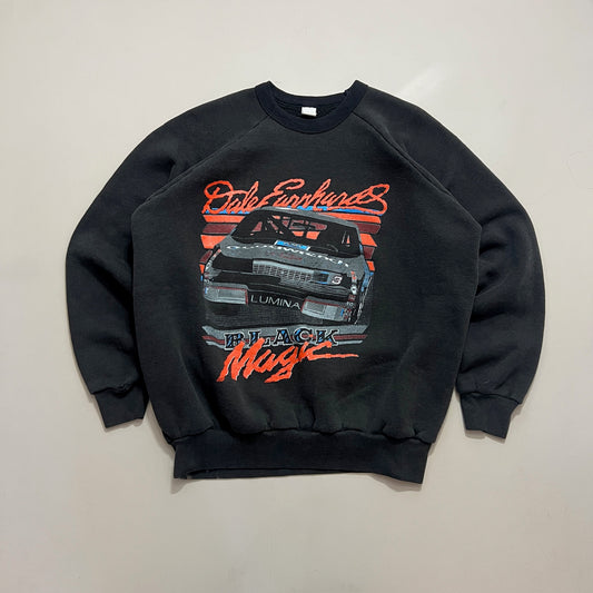 XL 1980s Dale Earnhardt Black Magic Sweatshirt