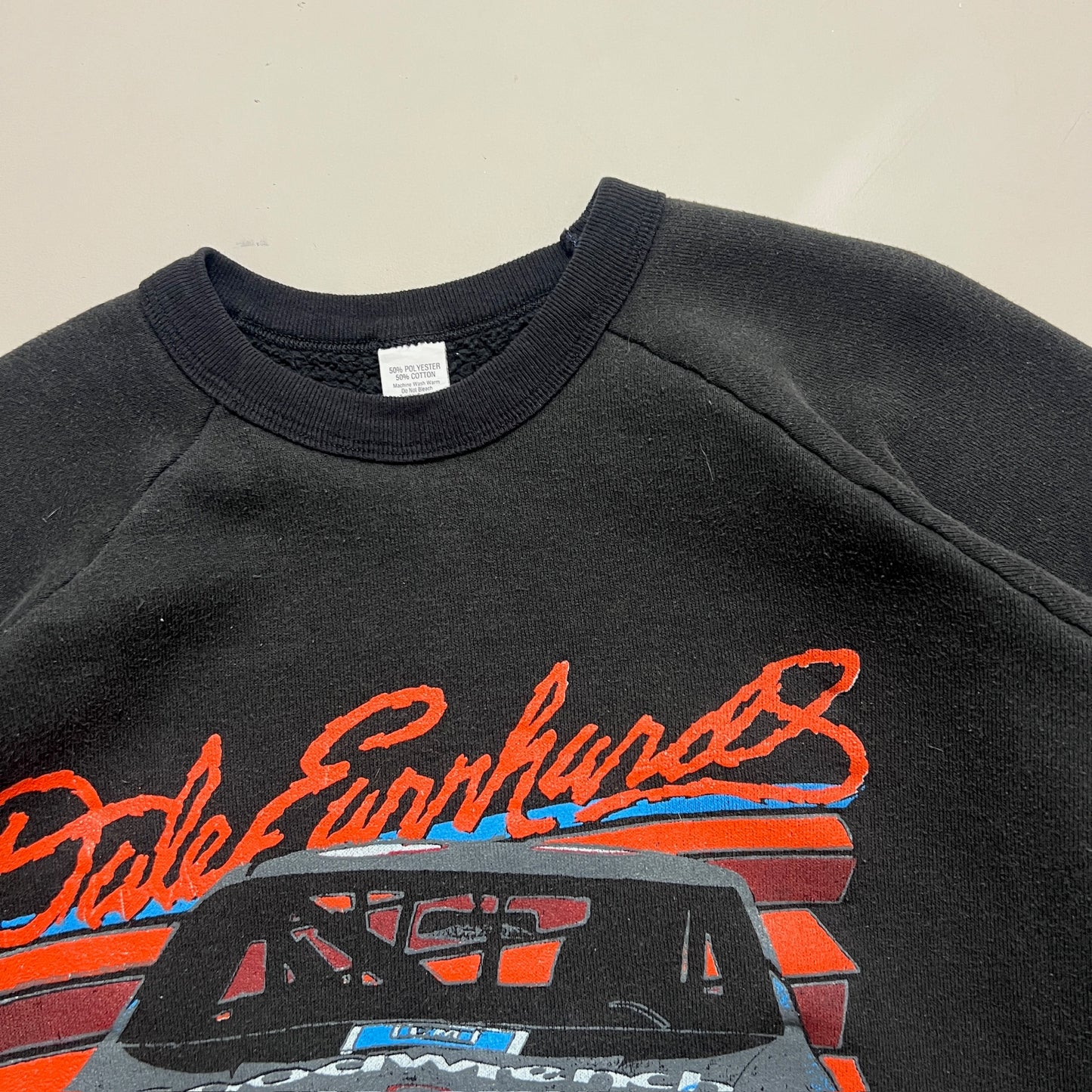 XL 1980s Dale Earnhardt Black Magic Sweatshirt