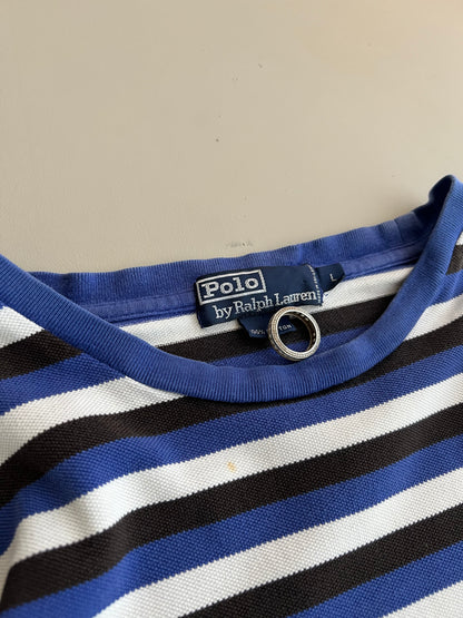 Large 2000s Polo Ralph Lauren Embroidered Striped T-shirt