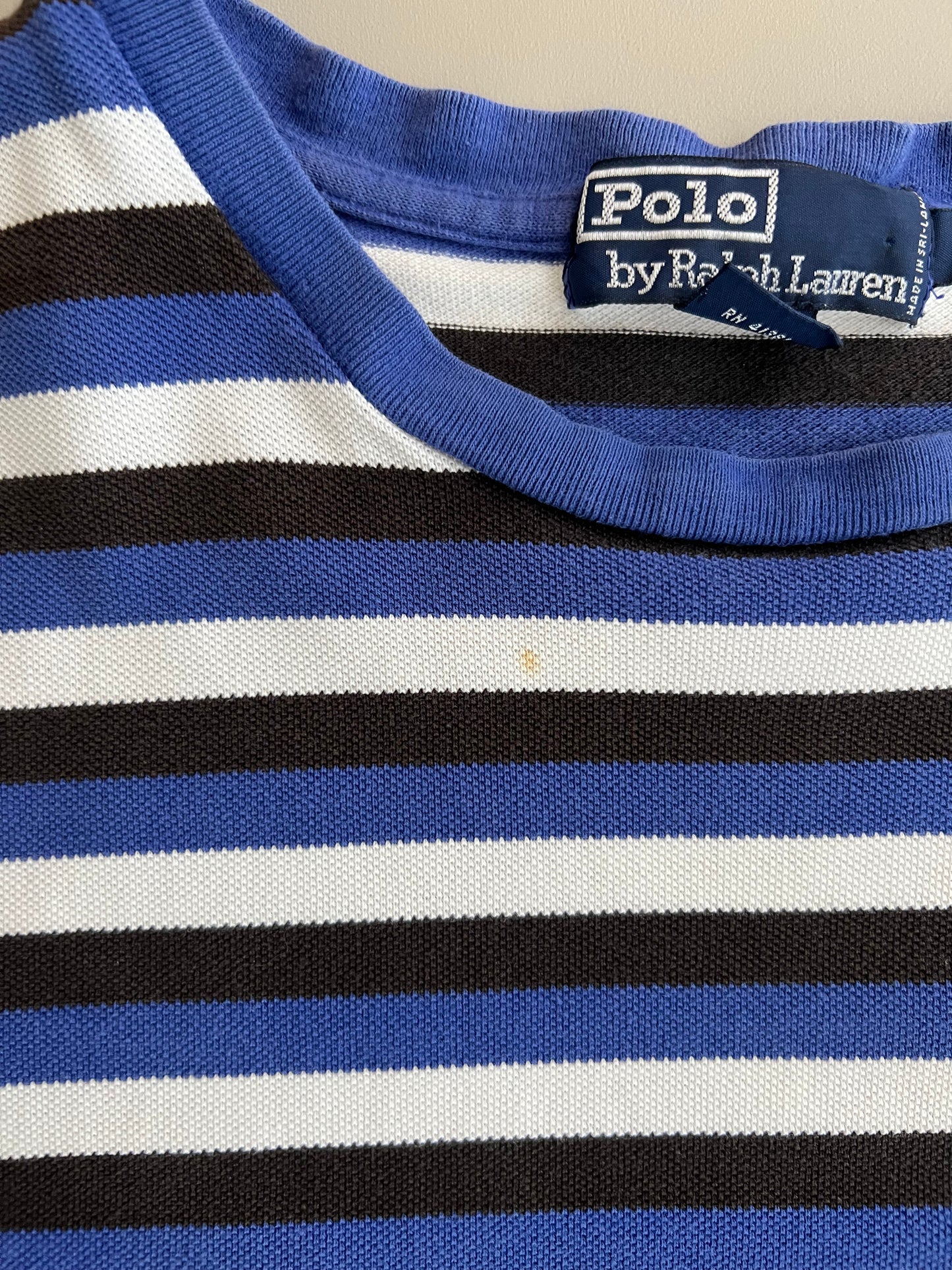 Large 2000s Polo Ralph Lauren Embroidered Striped T-shirt