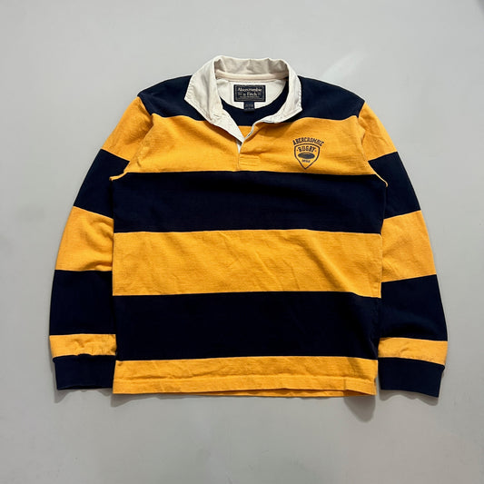 Large 2000s Abercrombie & Fitch Striped Rugby