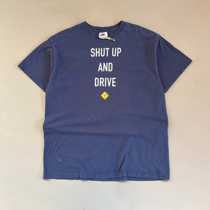 Large 1990s Shut Up and Drive Nike T-shirt