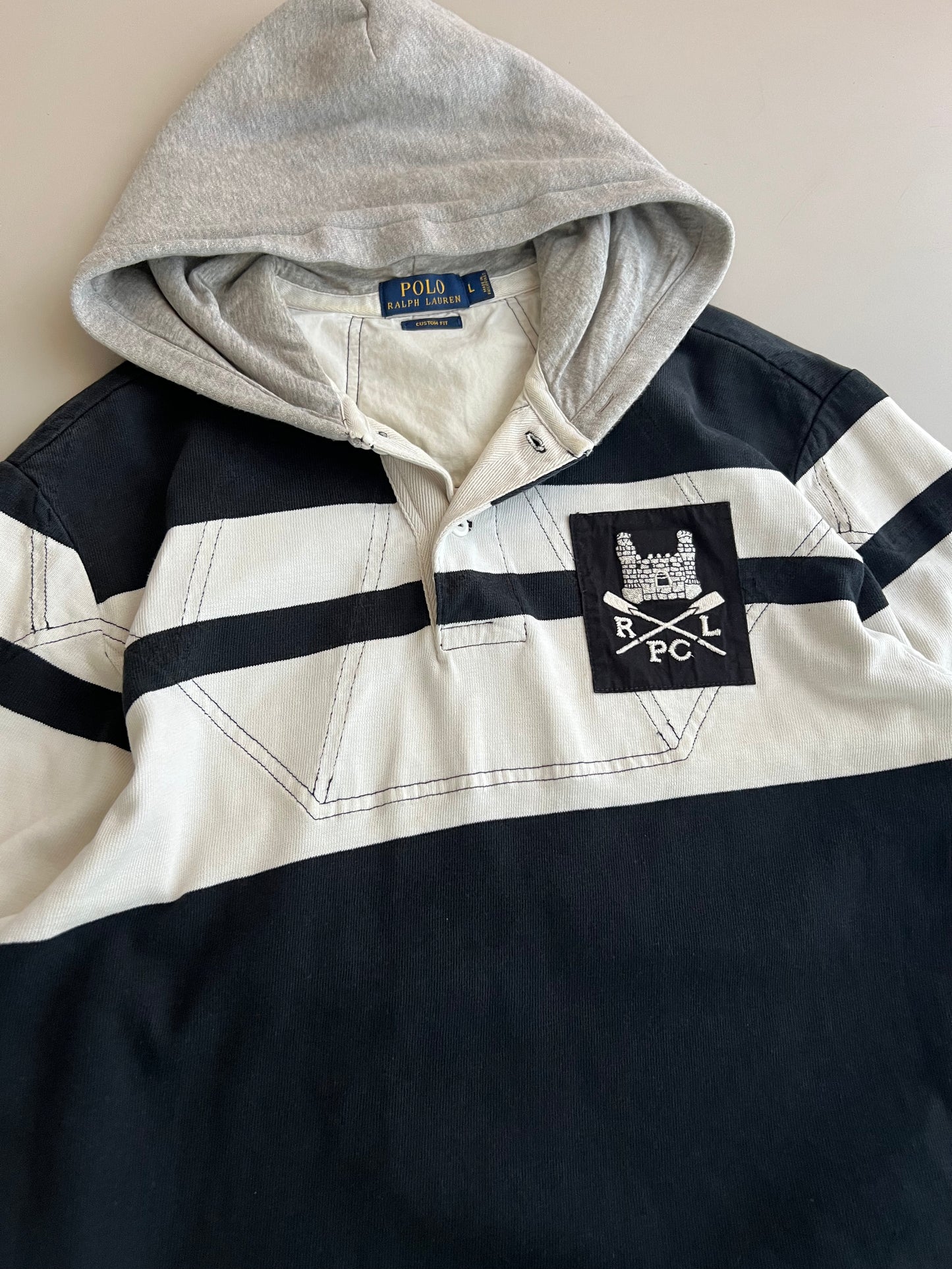 Large Polo Ralph Lauren Hooded Rugby