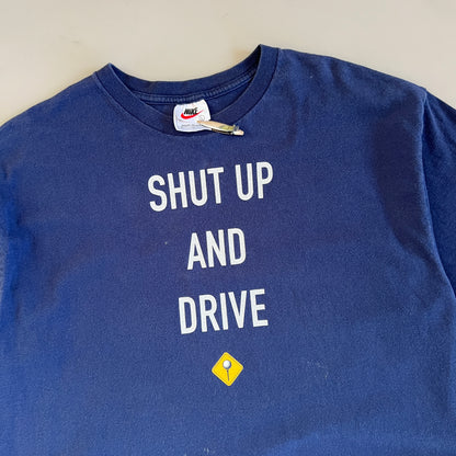 Large 1990s Shut Up and Drive Nike T-shirt