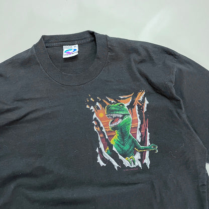 XL 1995 Liquid Blue Dinosuar T-shirt