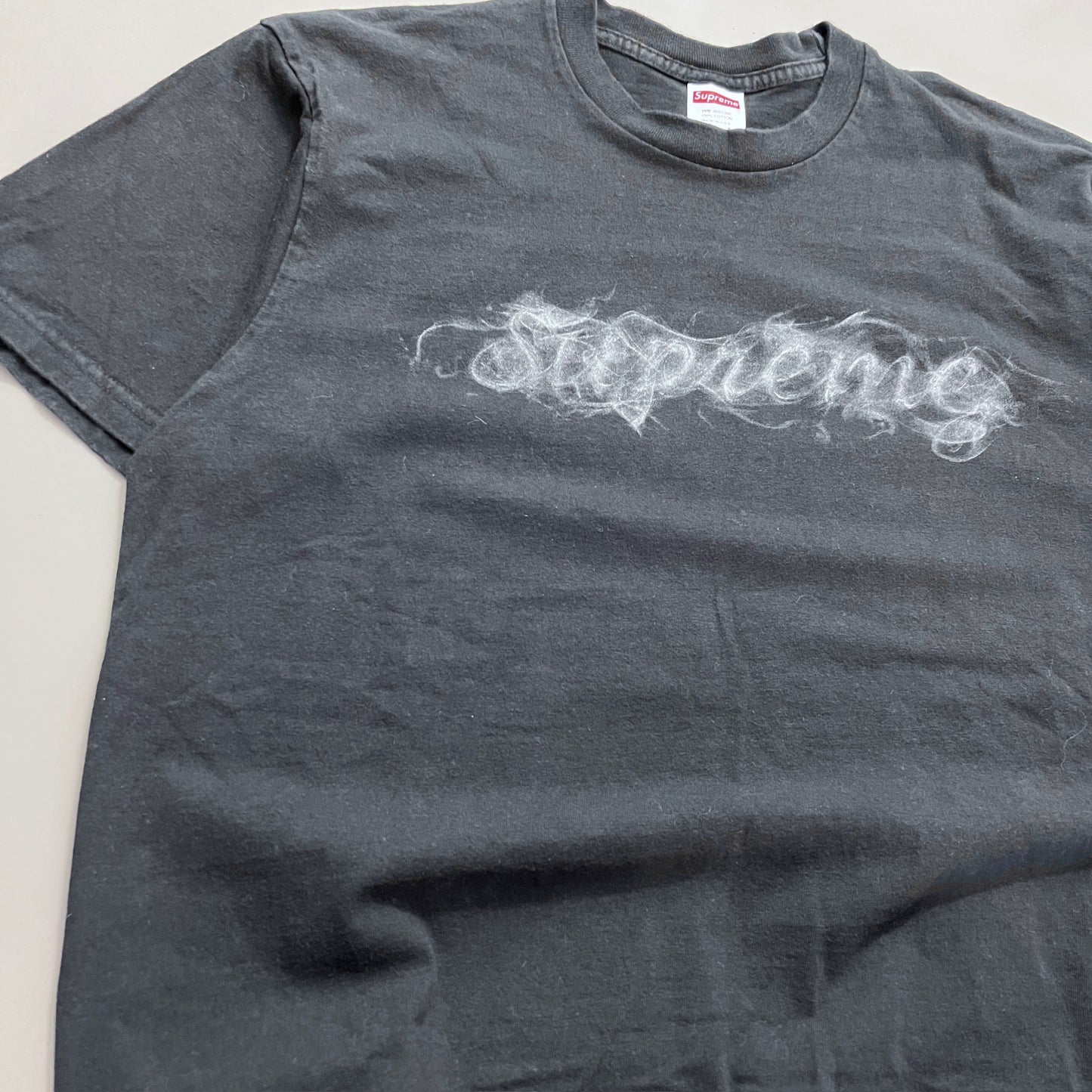 Large Black Supreme Smoke T-shirt