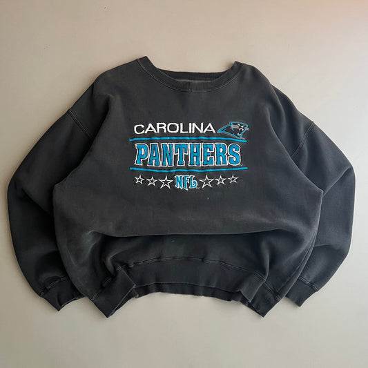 Large 2000s Carolina Panthers Embroidered Sweatshirt