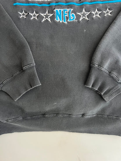 Large 2000s Carolina Panthers Embroidered Sweatshirt