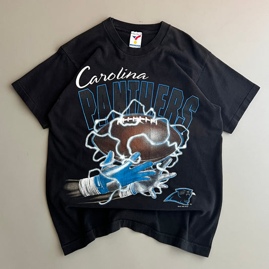Large 1995 Carolina Panthers Lightning T-shirt