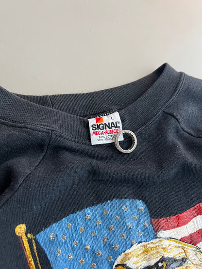 Large 80s Harley-Davidson Be All You Can Be Sweatshirt