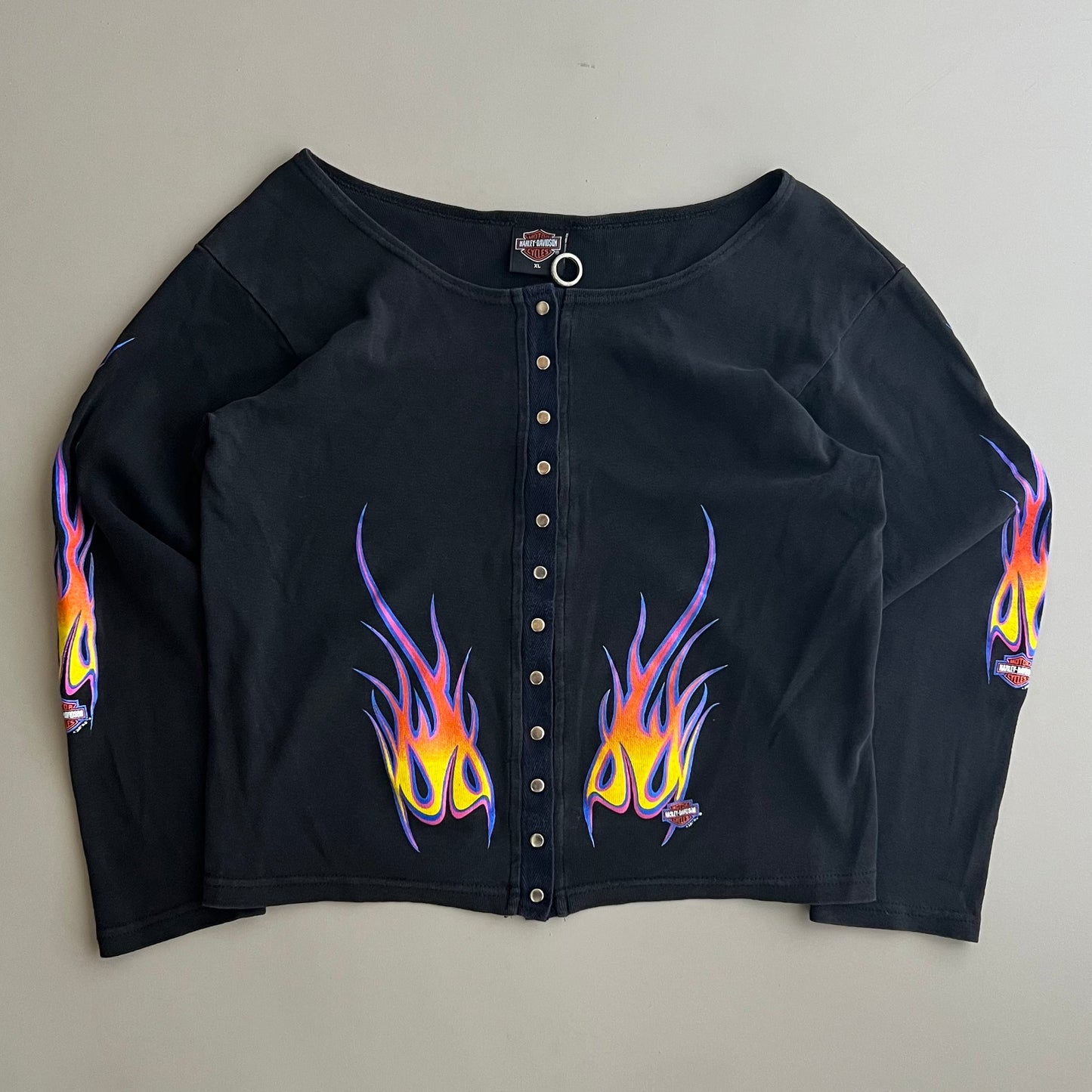 XL 2001 Harley Davidson Flame Cardigan