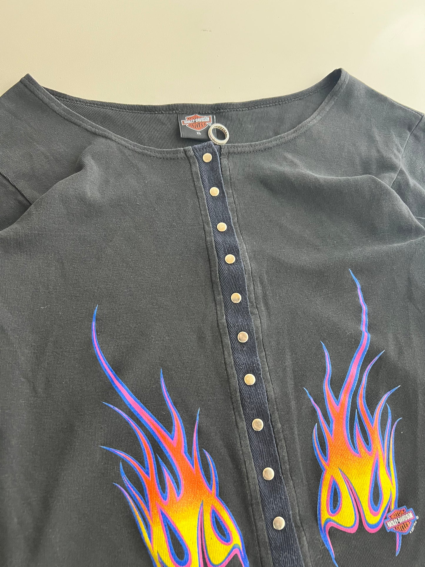 XL 2001 Harley Davidson Flame Cardigan