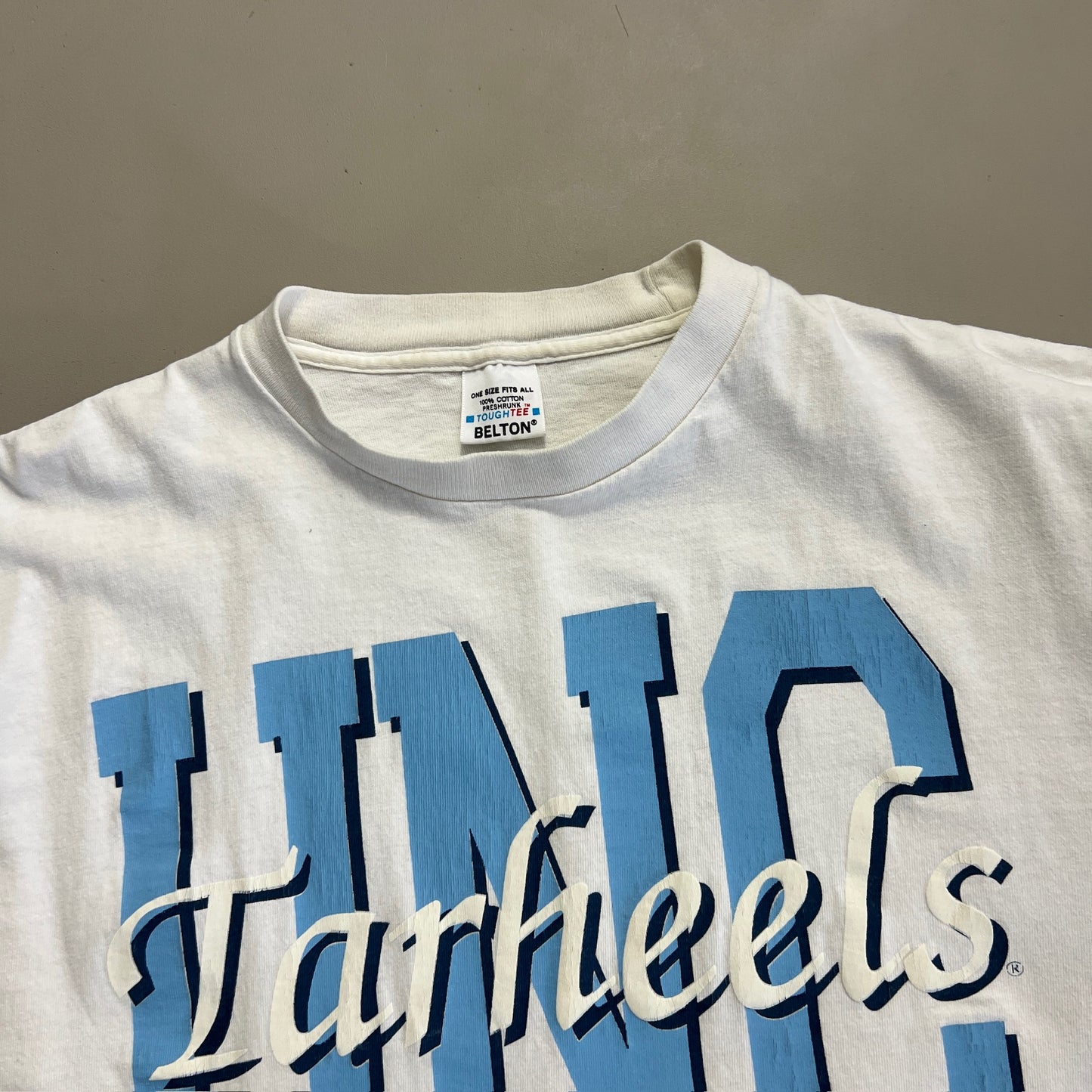 Large 1990s UNC Tar Heels Crop Top