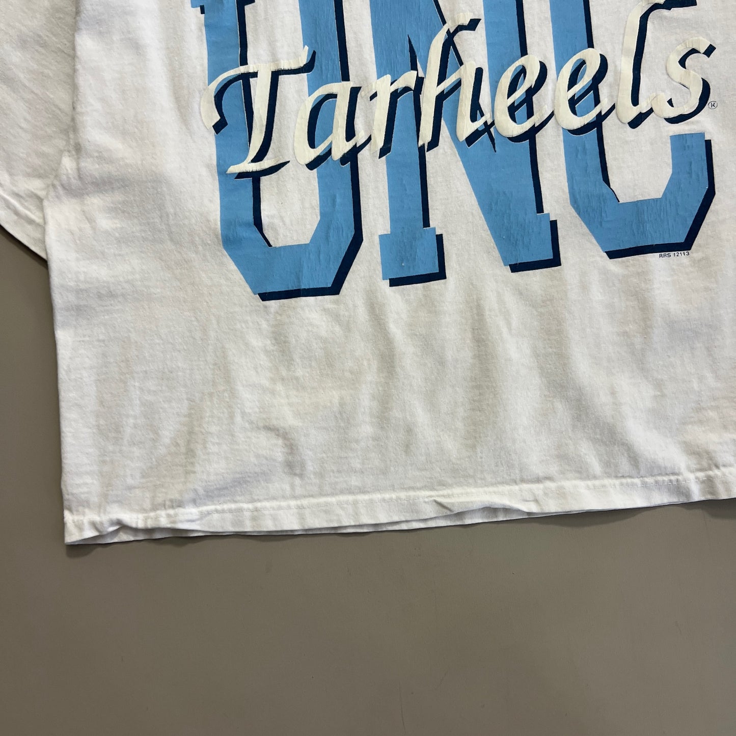 Large 1990s UNC Tar Heels Crop Top
