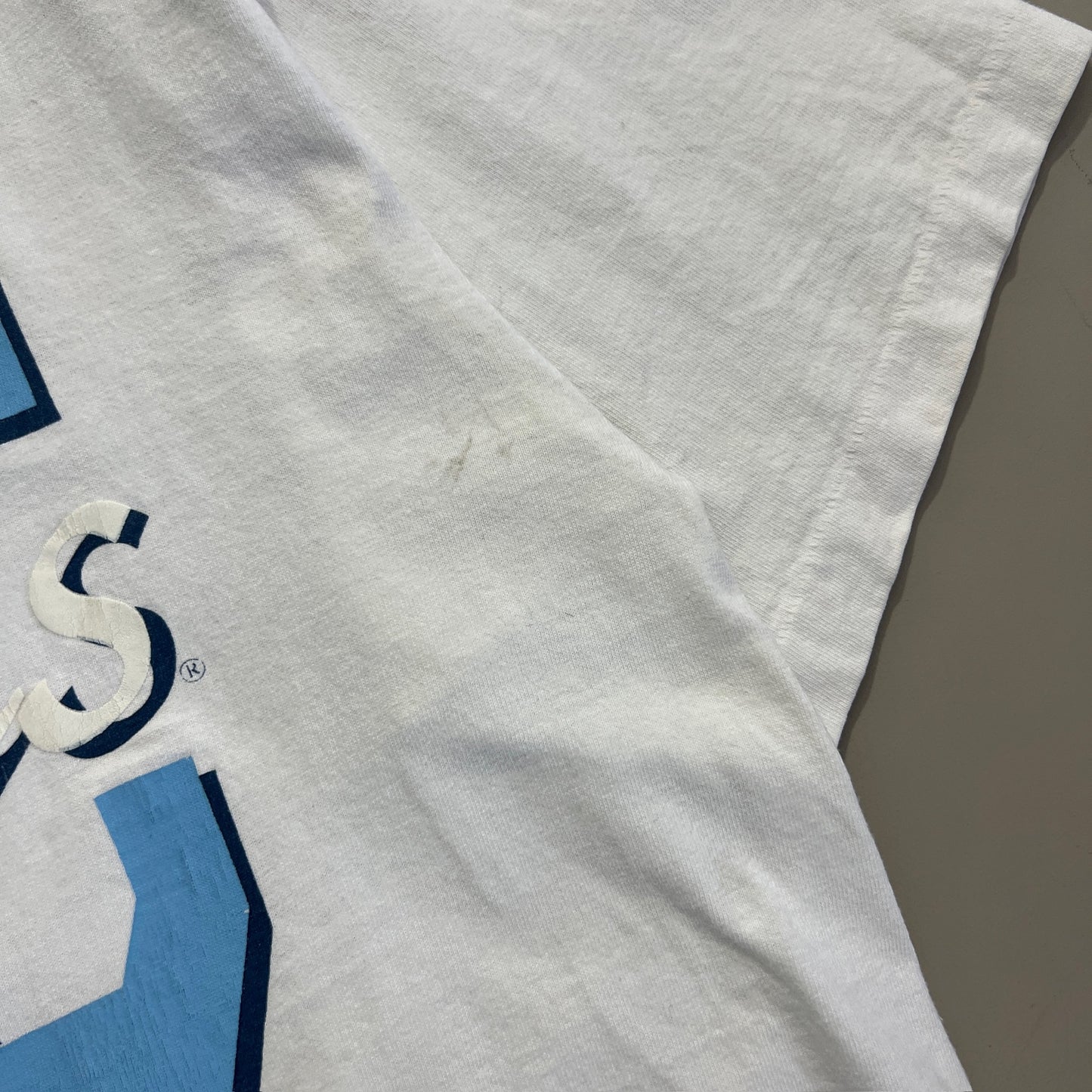 Large 1990s UNC Tar Heels Crop Top