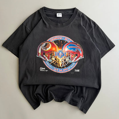 XL 1991 Super Bowl 26 Bills vs Redskins T-shirt