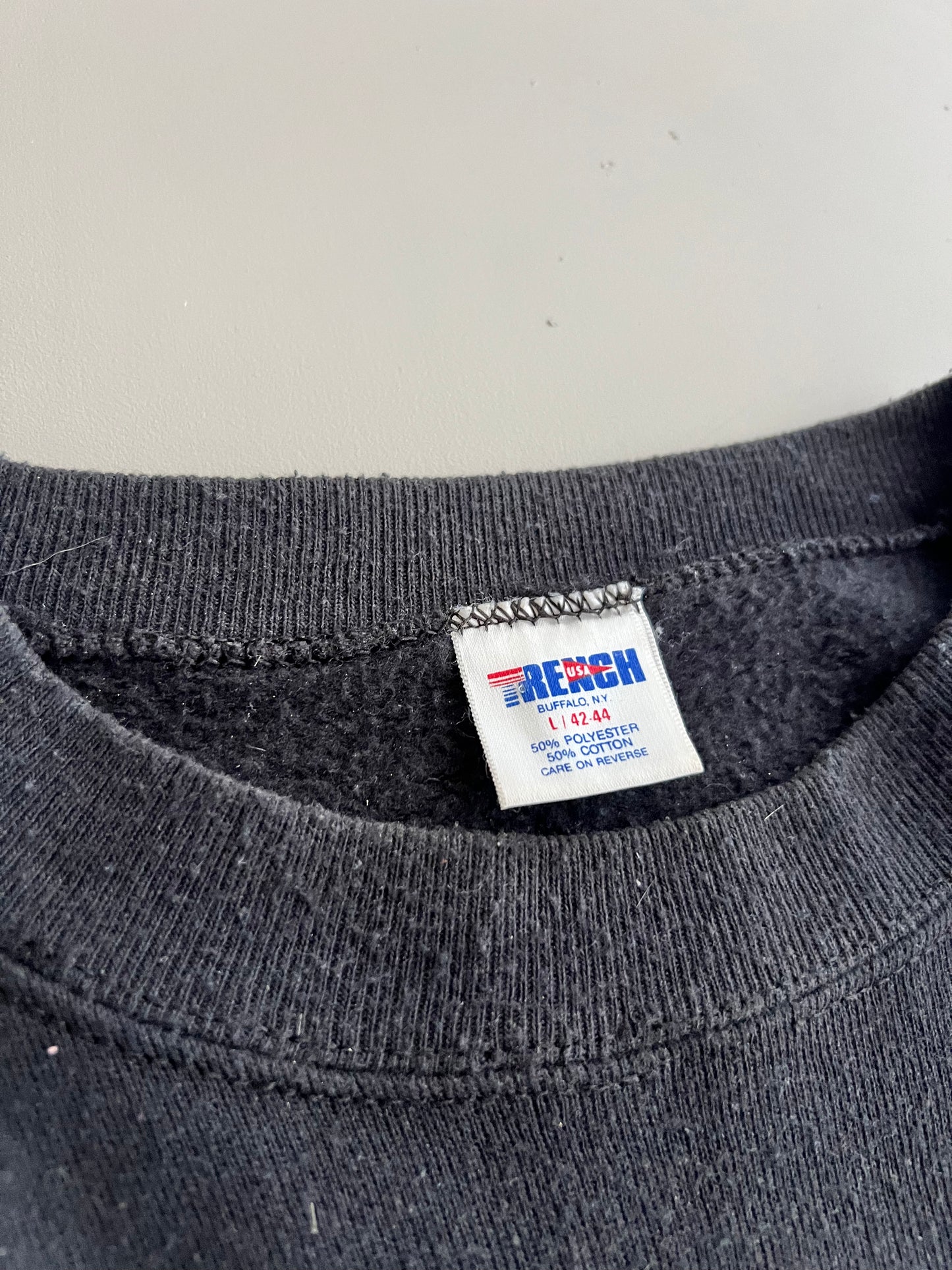 Large 90s Buffalo Bills Trench Sweatshirt