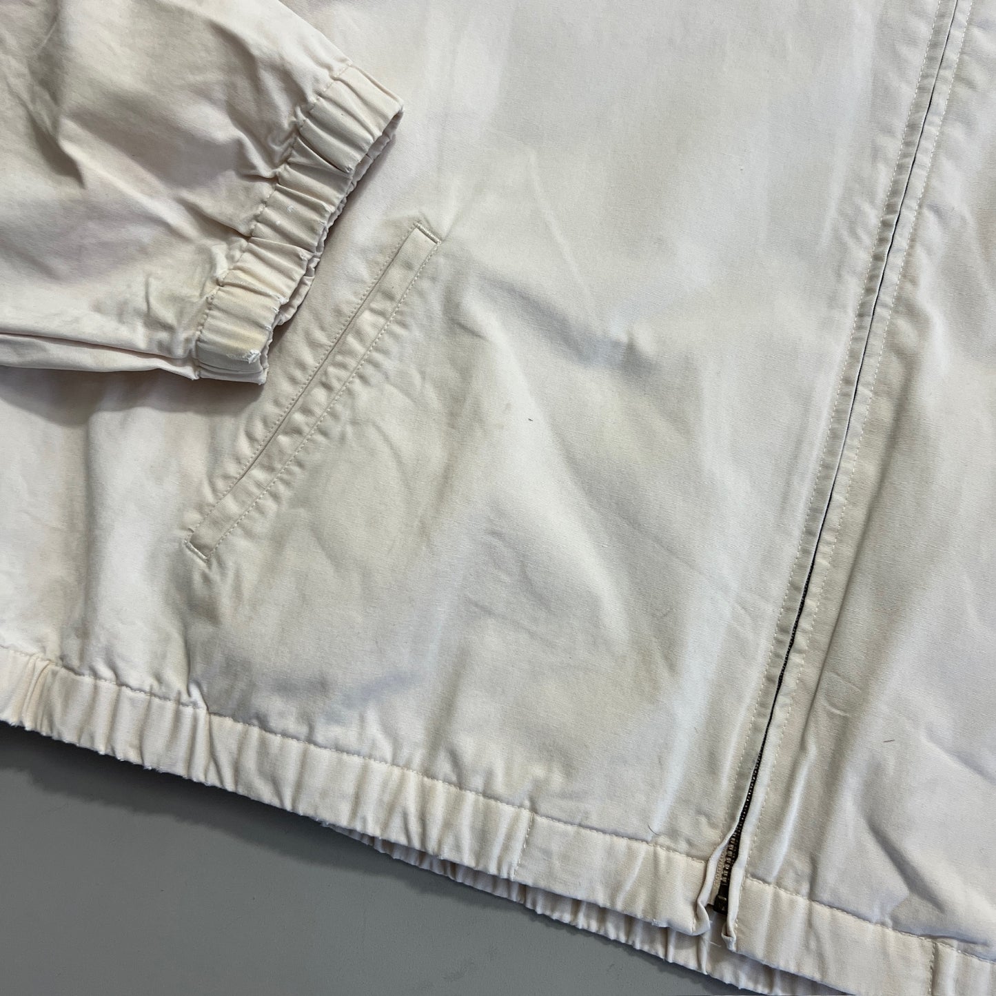 XXL 1990s Polo Ralph Lauren White Harrington Jacket