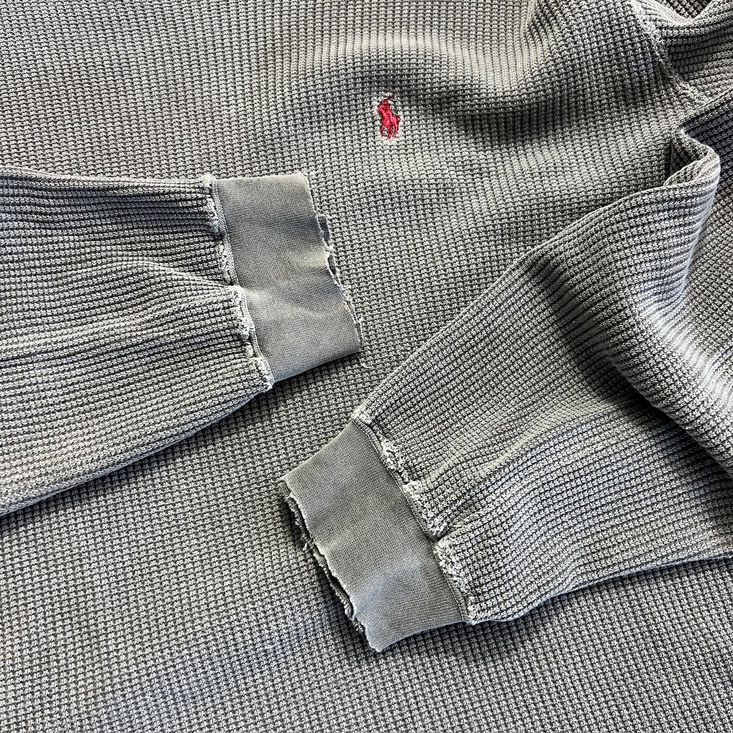 XL 1990s Polo Ralph Lauren Distressed Grey Thermal