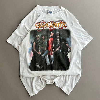 Large 80s Aerosmith Jail Art Band T-shrit
