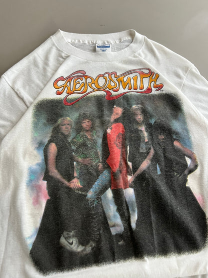 Large 80s Aerosmith Jail Art Band T-shrit