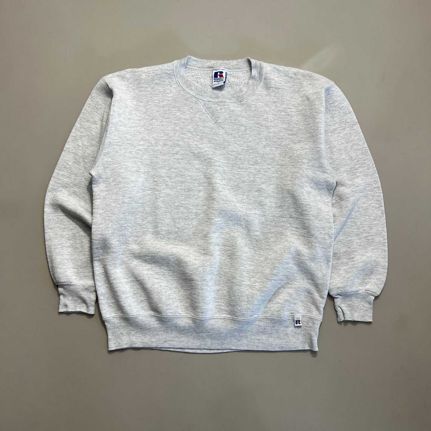 Large 1990s Grey Russell Athletic Blank Sweatshirt