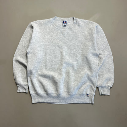 Large 1990s Grey Russell Athletic Blank Sweatshirt