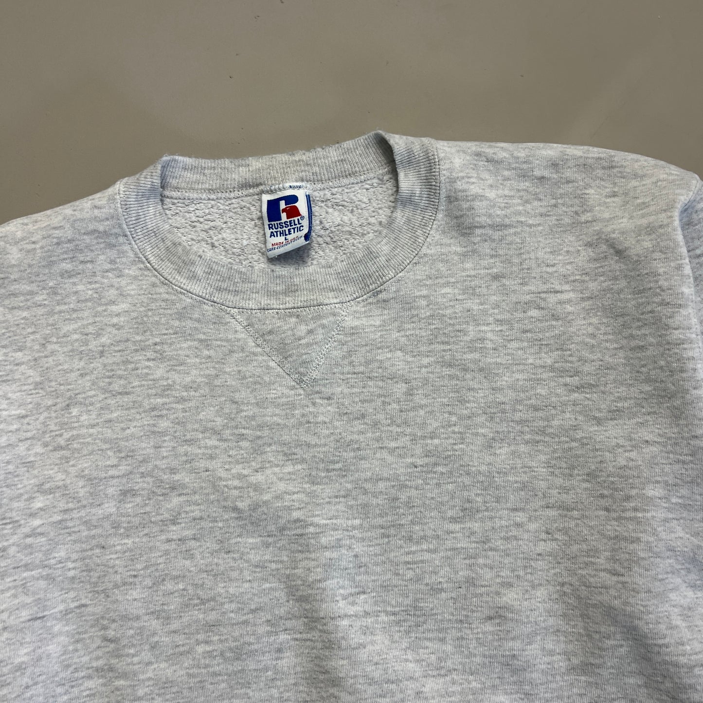 Large 1990s Grey Russell Athletic Blank Sweatshirt
