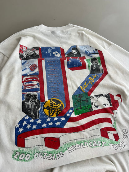 Large 1992 U2 Zoo Outside Broadcast Tour T-shirt