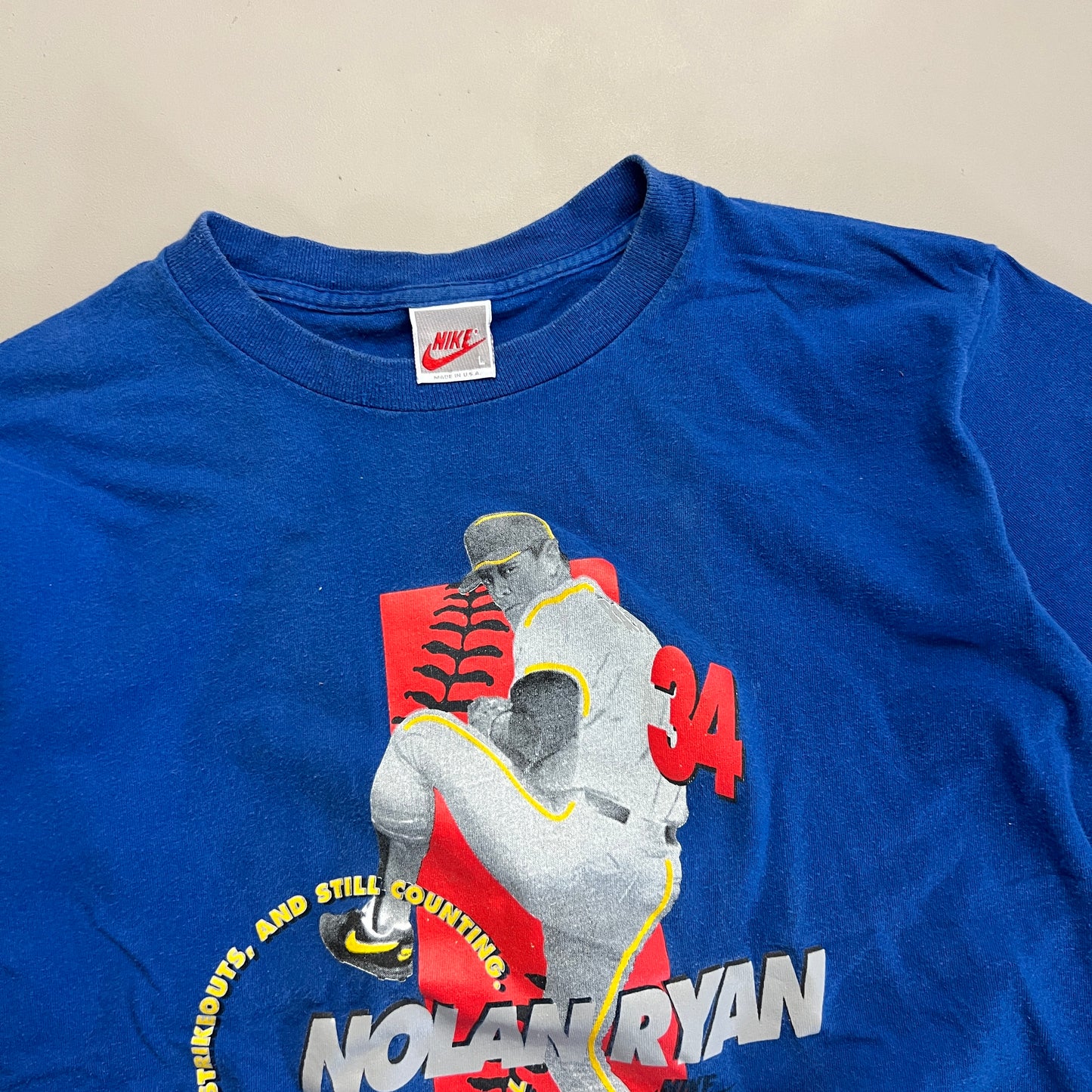 Youth Large 1980s Nike Nolan Ryan T-shirt