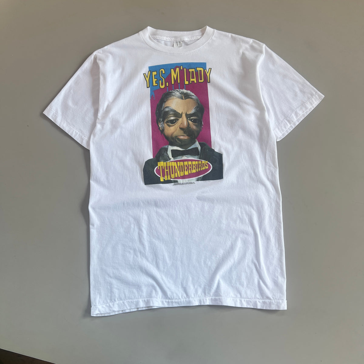 XL 1989 Thunderbirds M'Lady British Puppet Show T-shirt