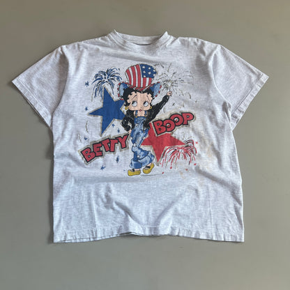 Large 1994 Distressed Betty Boop Americana T-shirt