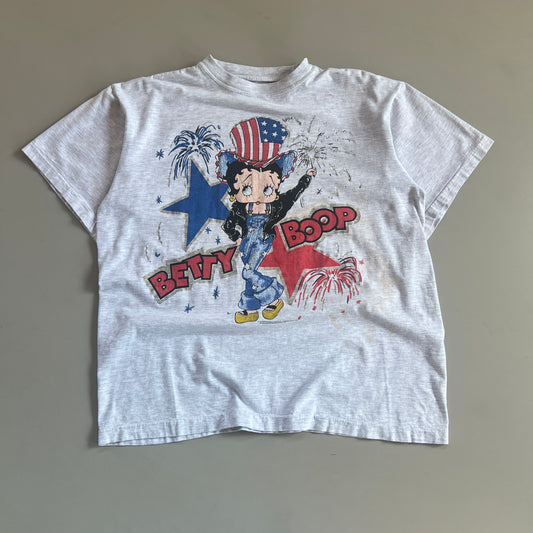 Large 1994 Distressed Betty Boop Americana T-shirt