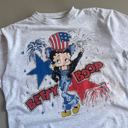 Large 1994 Distressed Betty Boop Americana T-shirt