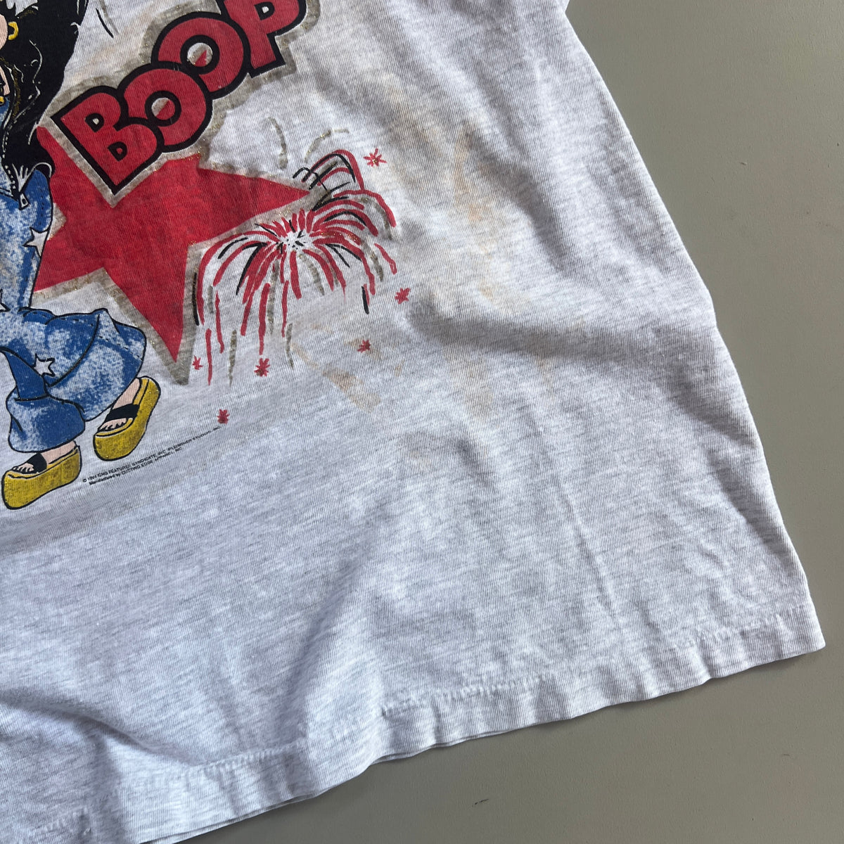 Large 1994 Distressed Betty Boop Americana T-shirt