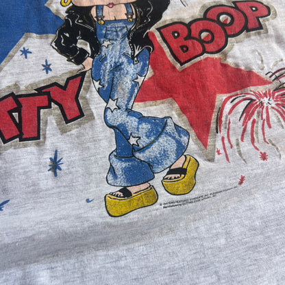 Large 1994 Distressed Betty Boop Americana T-shirt