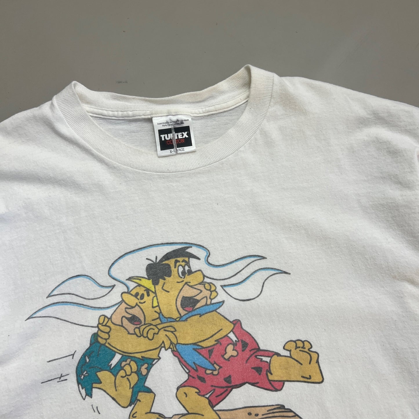 XL 1990s Flintstones Surfing T-shirt