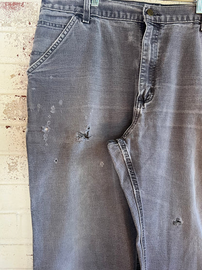 39x29 Distressed Navy Carhartt Carpenter Pants