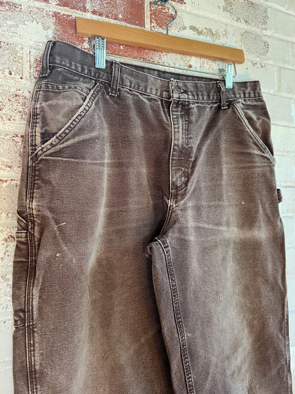 35x31 Mocha Carhartt Carpenter Pants