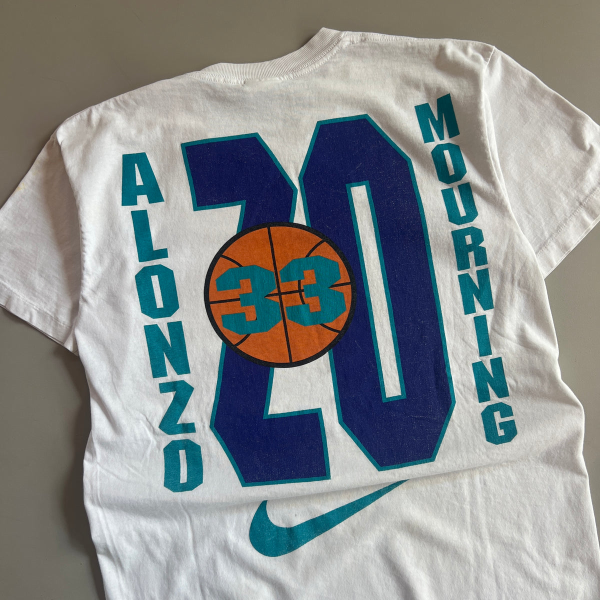Large 1990s Nike Lonzo Mourning T-shirt