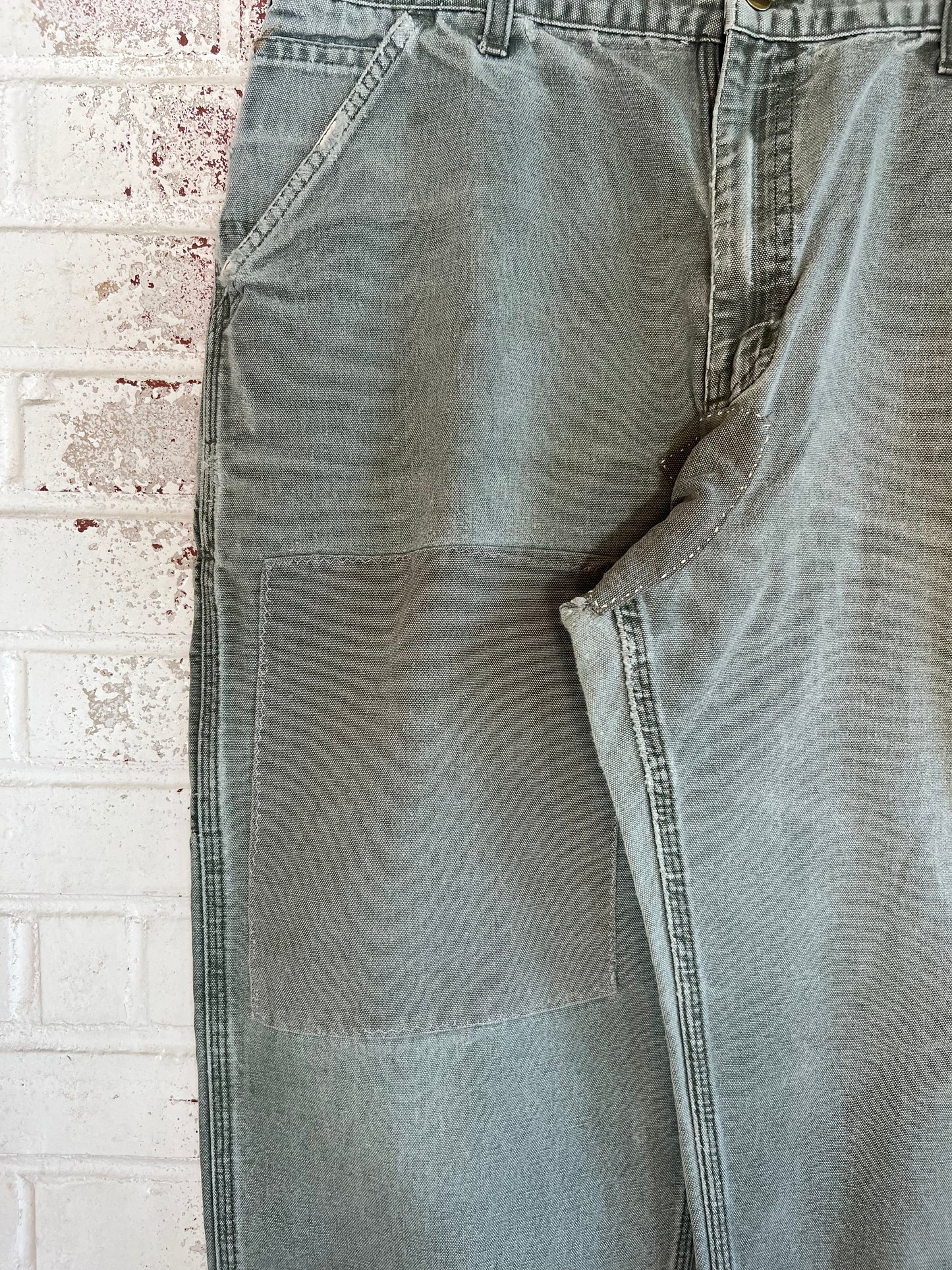 34x28 Distressed Olive Carhartt Pants