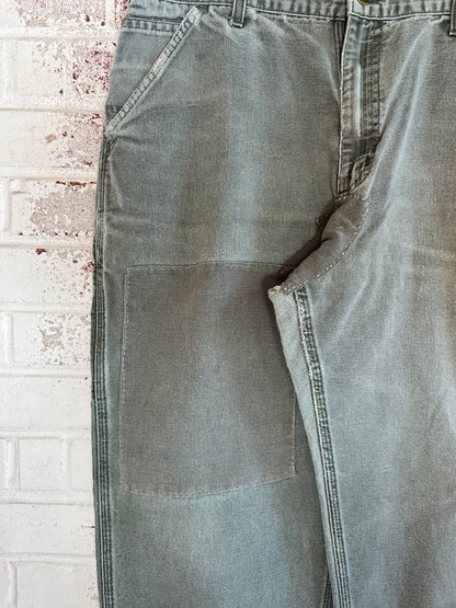 34x28 Distressed Olive Carhartt Pants