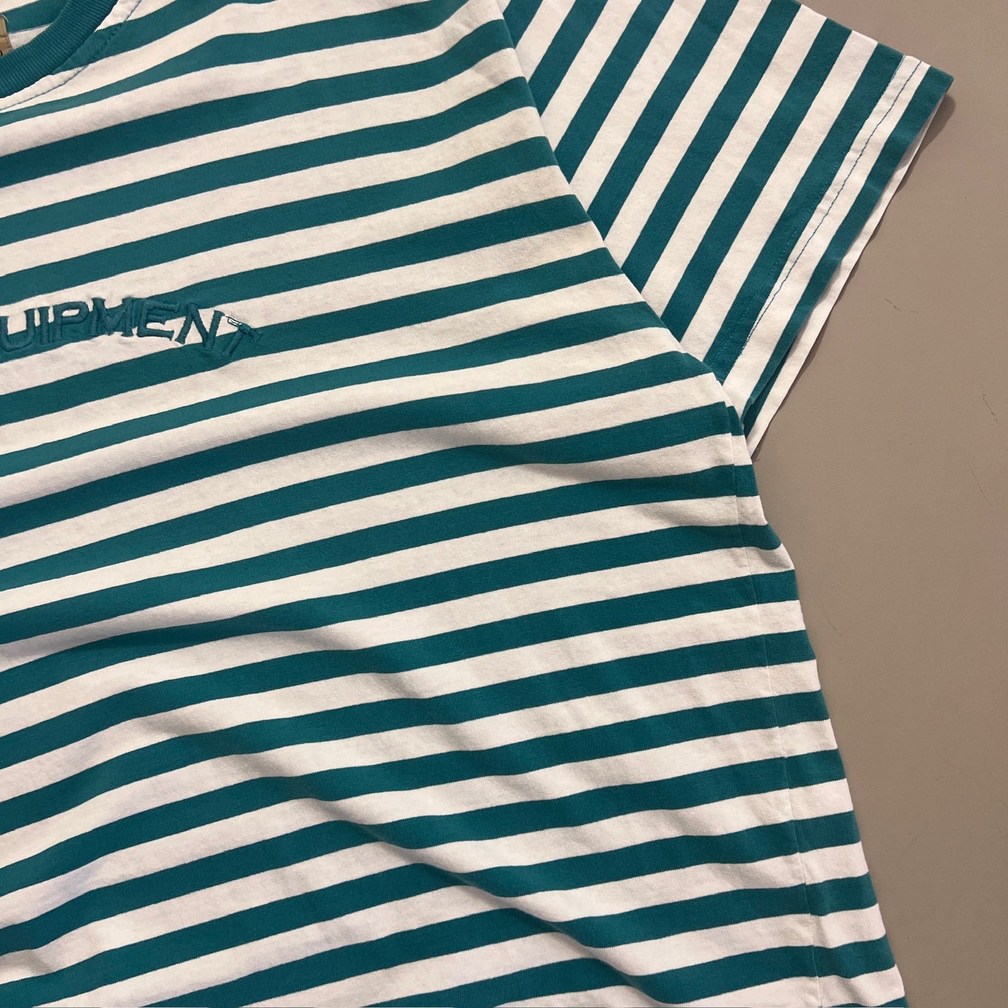 Large 1990s Striped BUM Equitment T-shirt