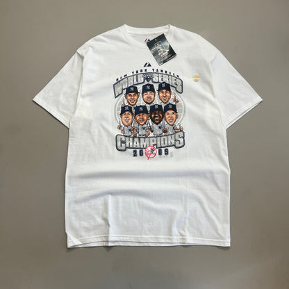 XL 2009 New York Yankees World Champs Caricature T-shirt