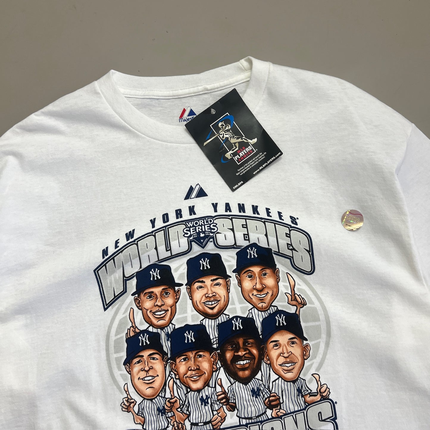 XL 2009 New York Yankees World Champs Caricature T-shirt