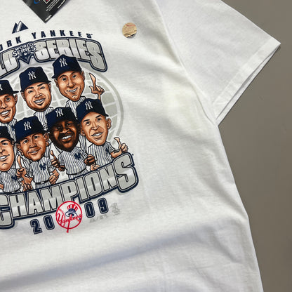 XL 2009 New York Yankees World Champs Caricature T-shirt