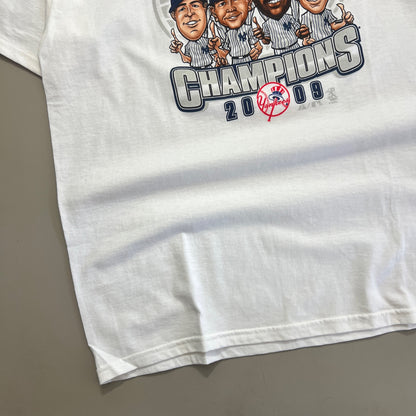 XL 2009 New York Yankees World Champs Caricature T-shirt