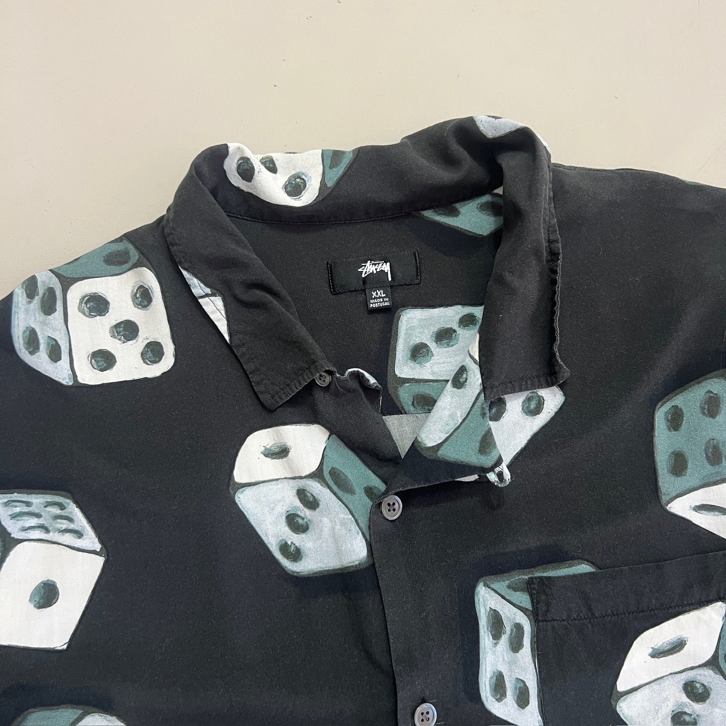 XXL Stussy Dice Lightweight Button Shirt