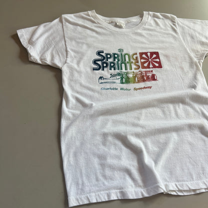 Large 1970s Charlotte Motor Speedway Summer Sprints T-shirt